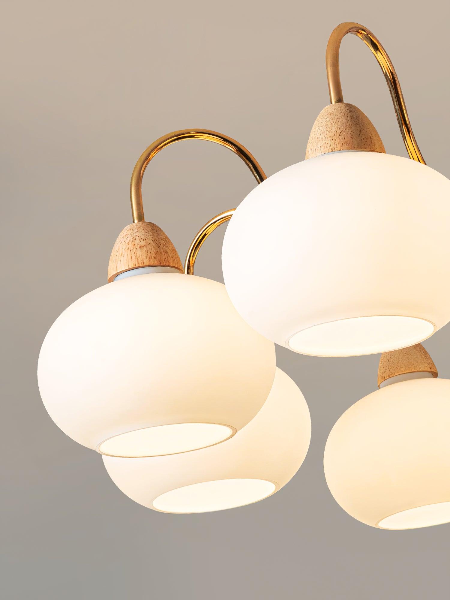Zevena Glass Chandelier-Neutral Decor