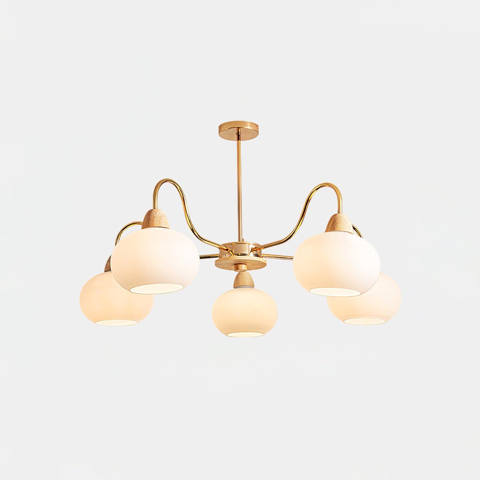 Zevena Glass Chandelier-Neutral Decor