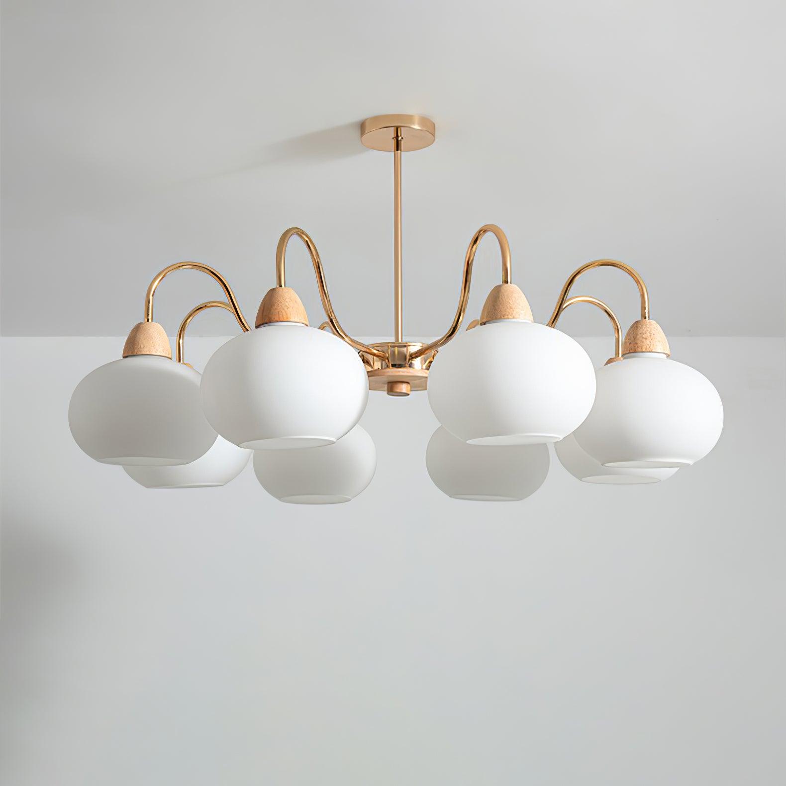 Zevena Glass Chandelier-Neutral Decor