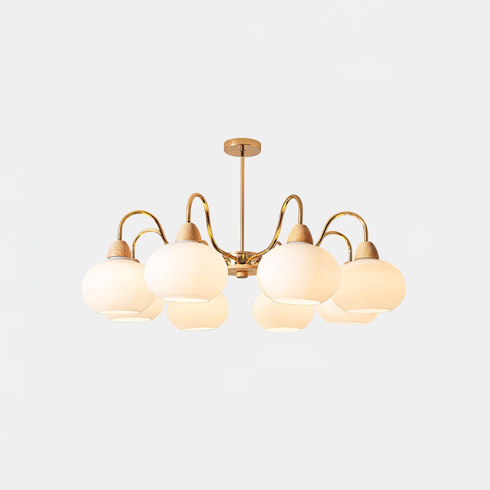 Zevena Glass Chandelier-Neutral Decor