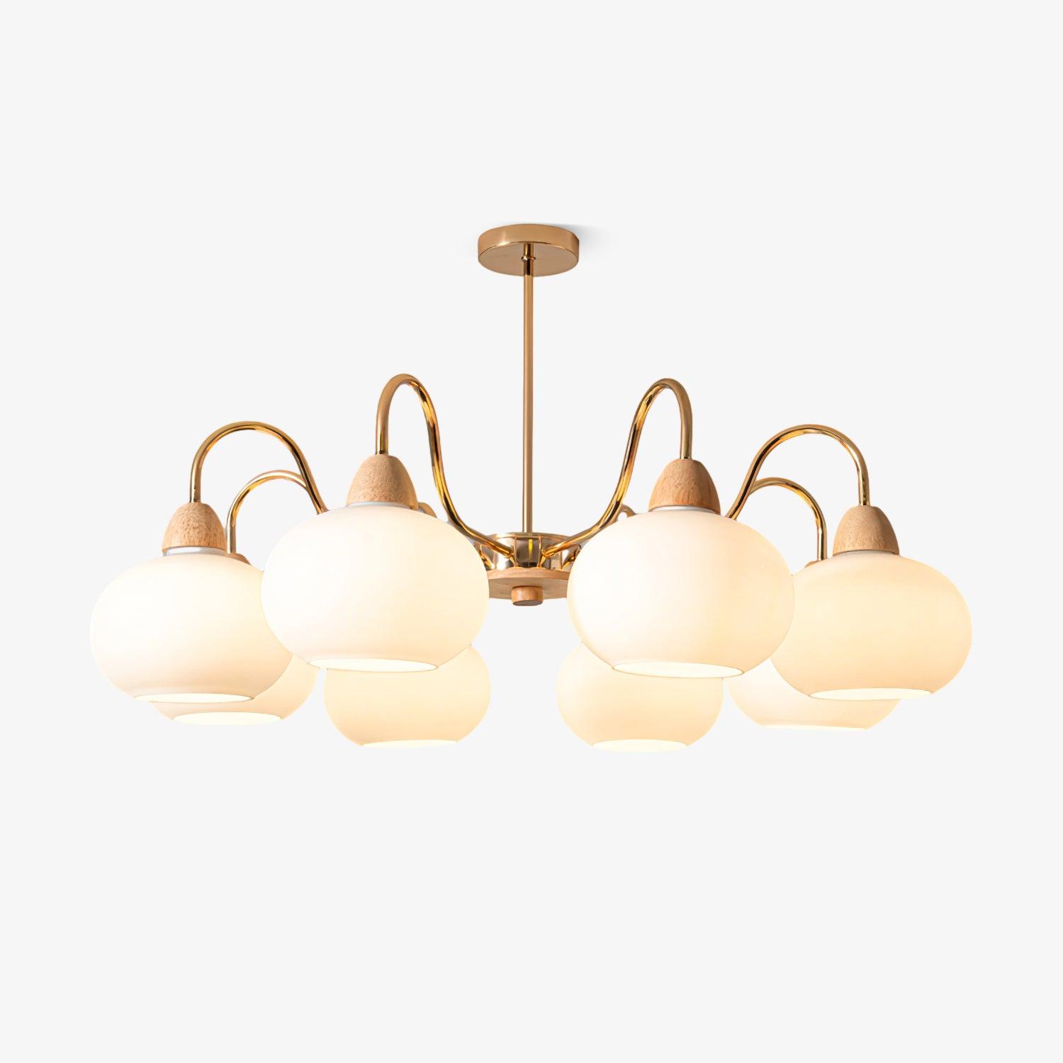 Zevena Glass Chandelier-Neutral Decor