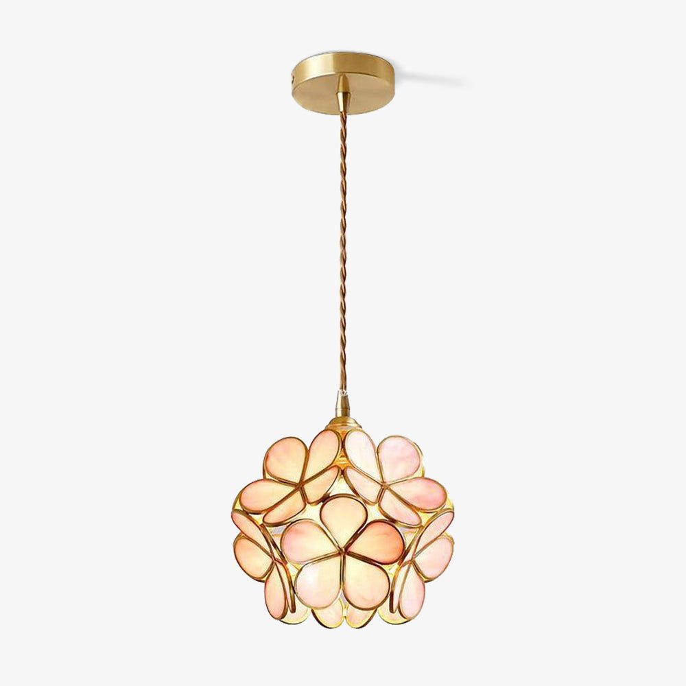 Lustra Pendant Lamp Glass Petal Shaped Kitchen-Neutral Decor