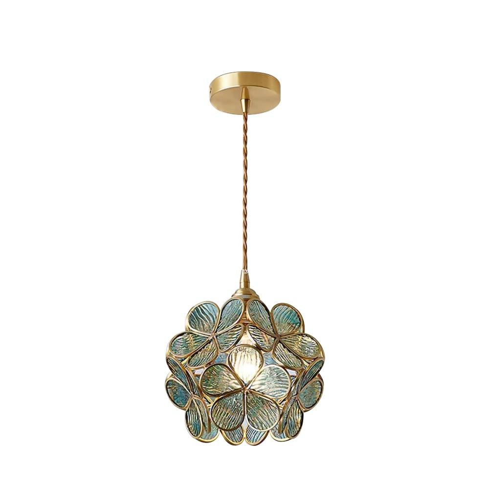 Lustra Pendant Lamp Glass Petal Shaped Kitchen-Neutral Decor