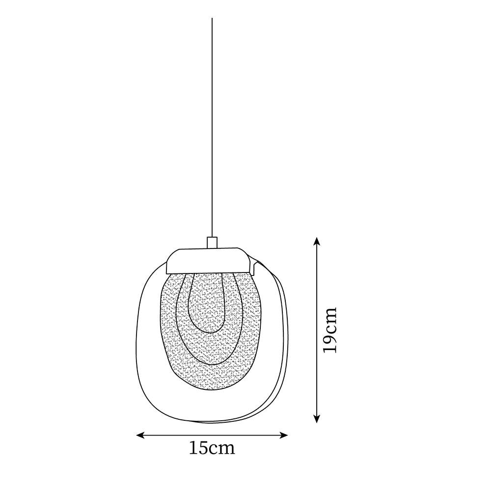 Avesia Minimalist Glass Pendant Light Staircase