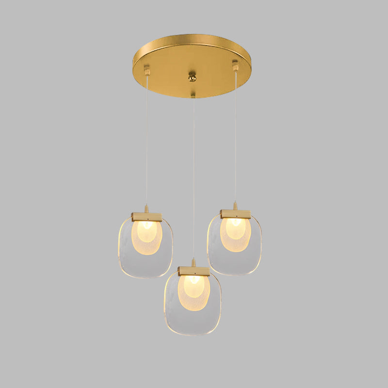 Avesia Minimalist Glass Pendant Light Staircase