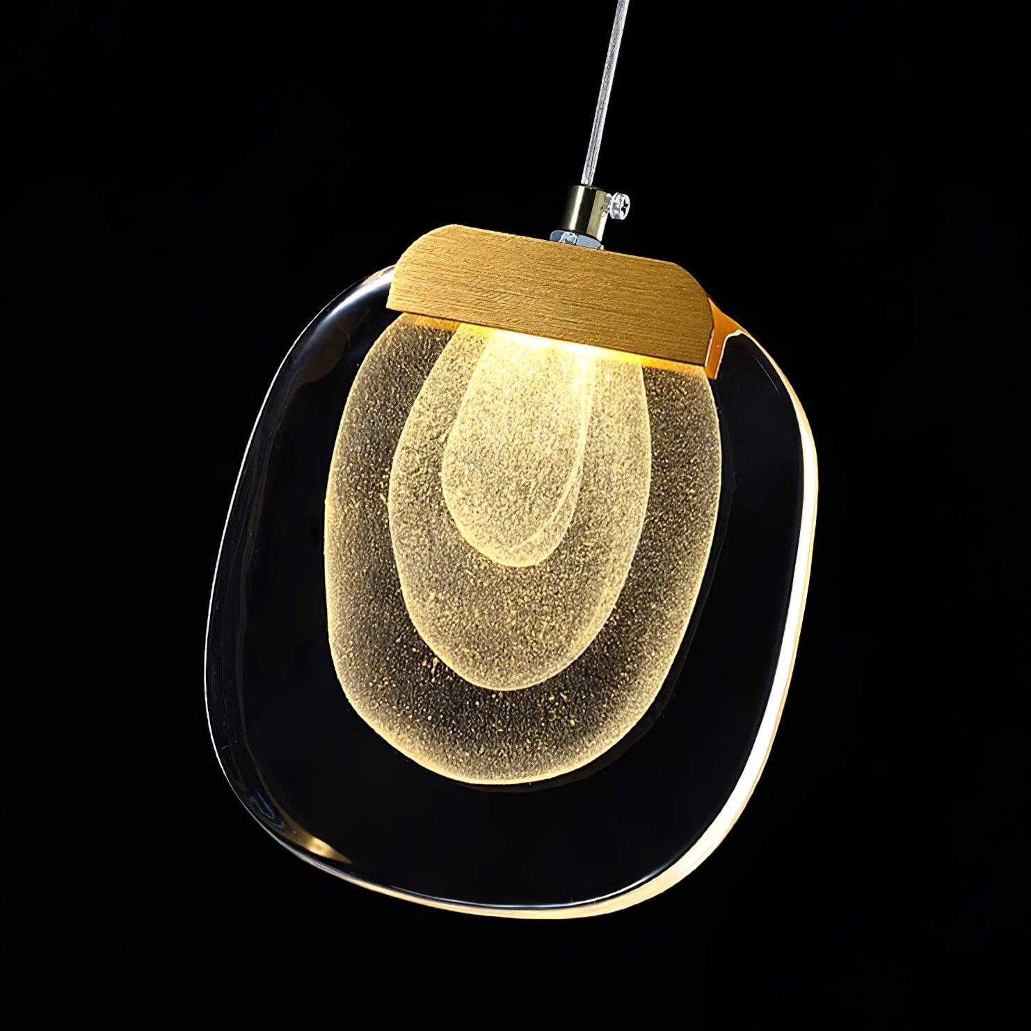 Avesia Minimalist Glass Pendant Light Staircase