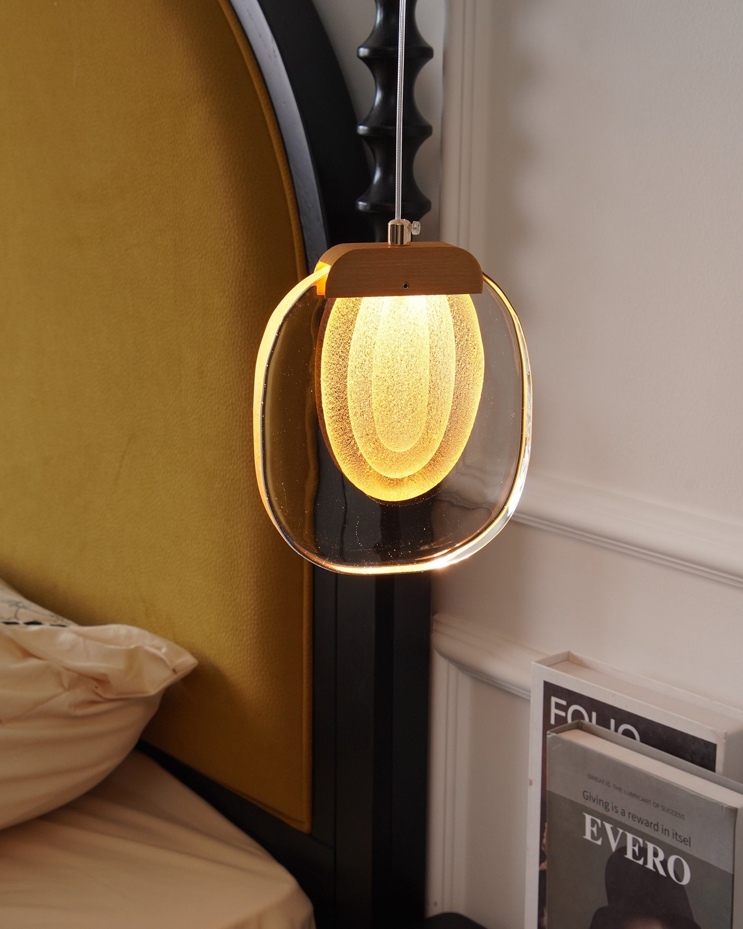 Avesia Minimalist Glass Pendant Light Staircase