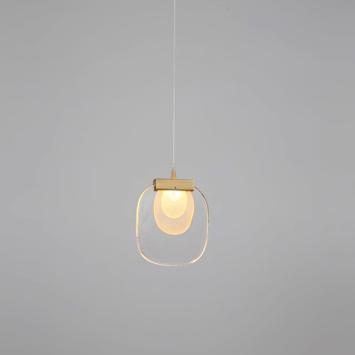 Avesia Minimalist Glass Pendant Light Staircase