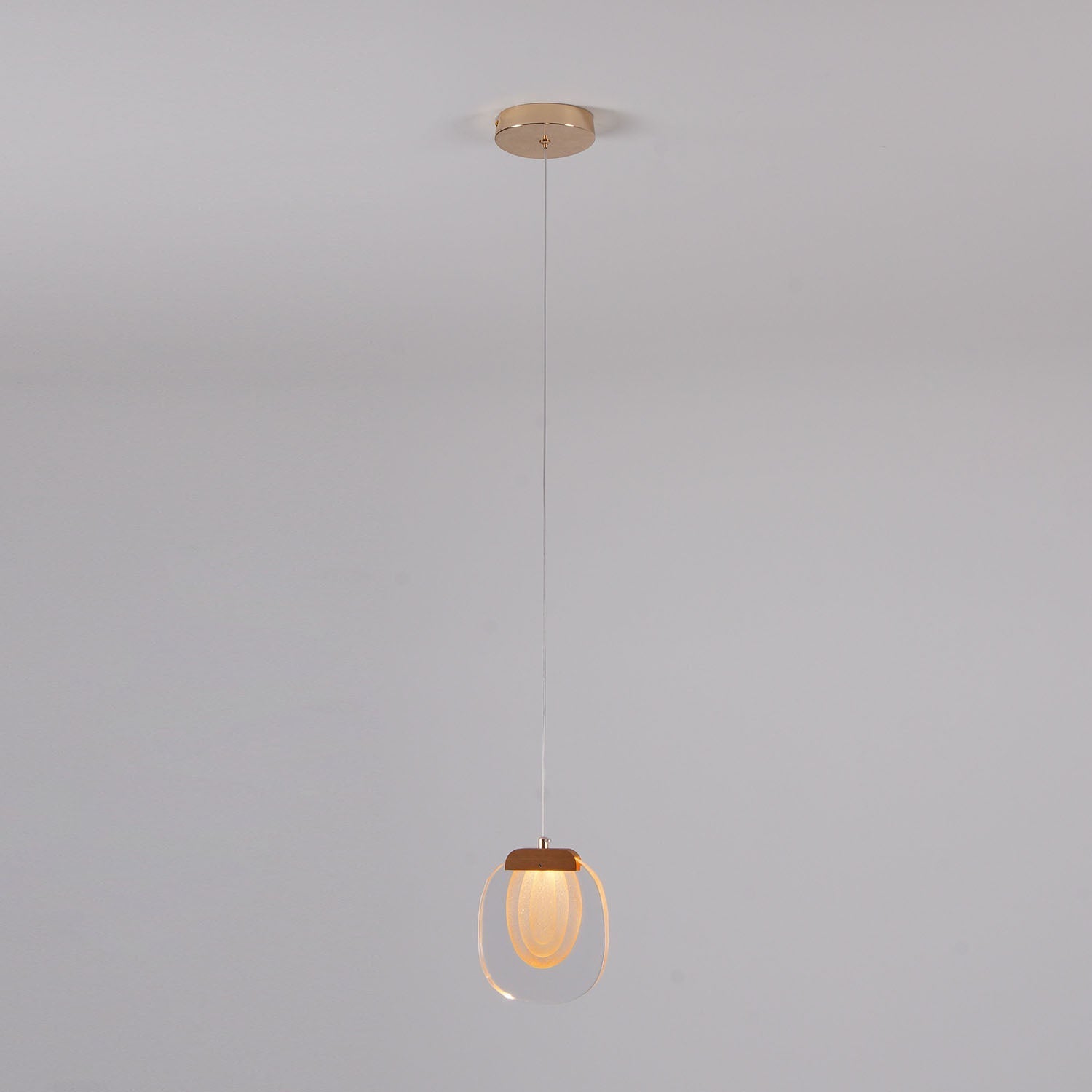 Avesia Minimalist Glass Pendant Light Staircase