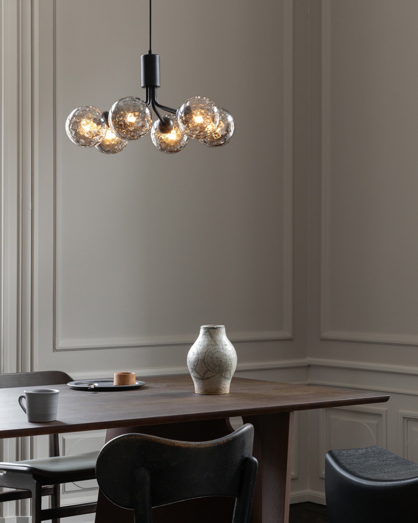 Socor Pendant Lamp Glass Globe Cluster Brass-Neutral Decor