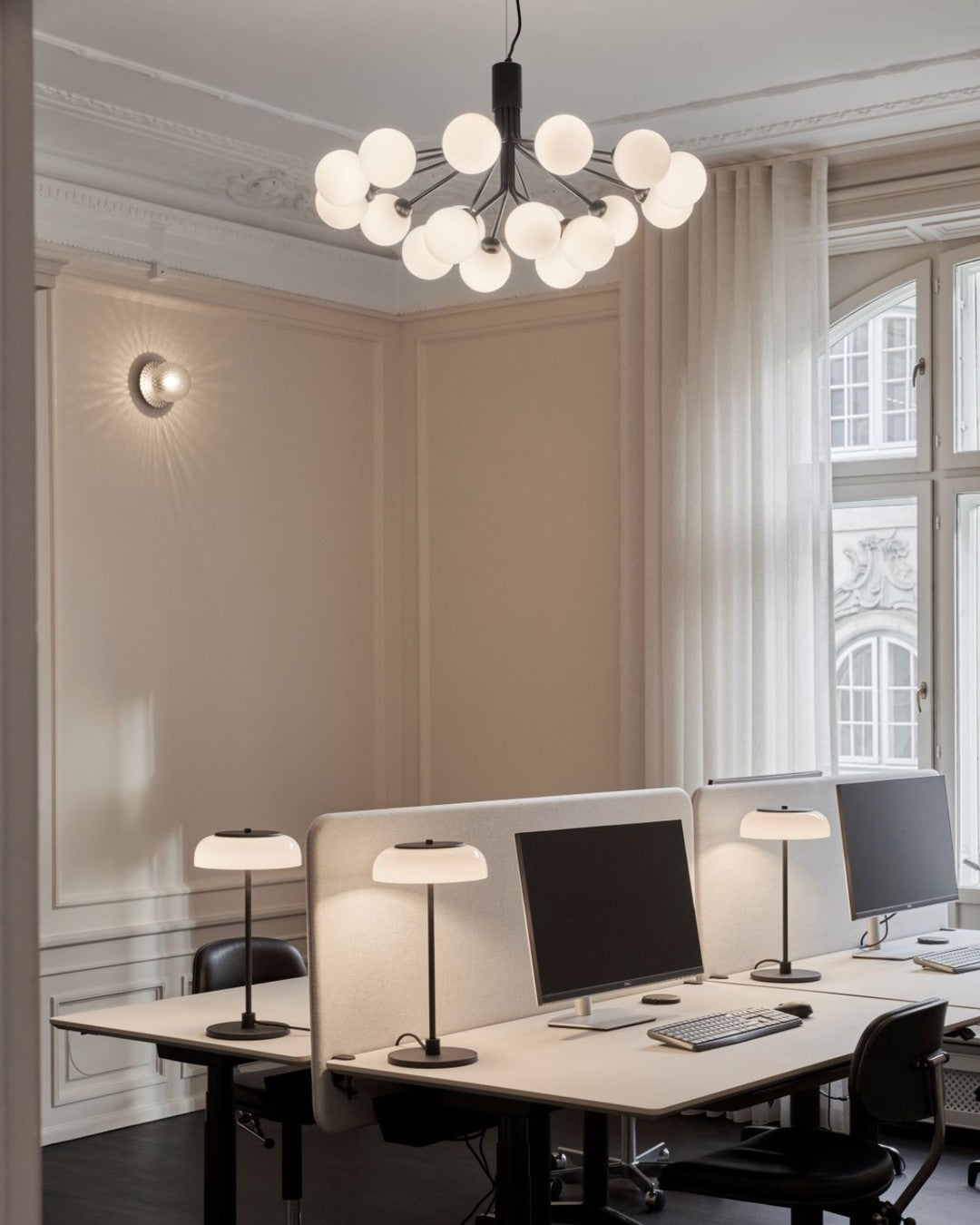 Socor Pendant Lamp Glass Globe Cluster Brass-Neutral Decor