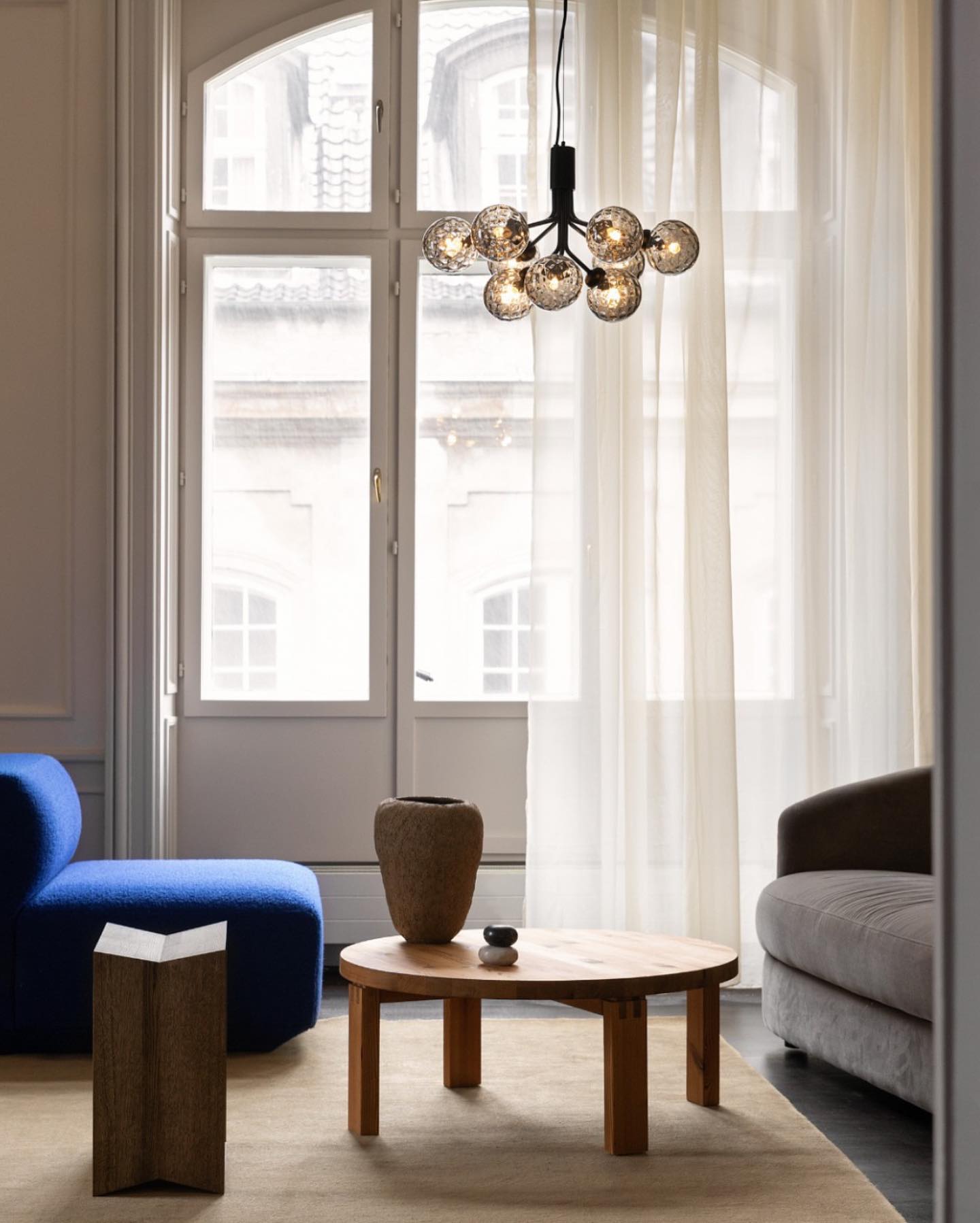 Socor Pendant Lamp Glass Globe Cluster Brass-Neutral Decor