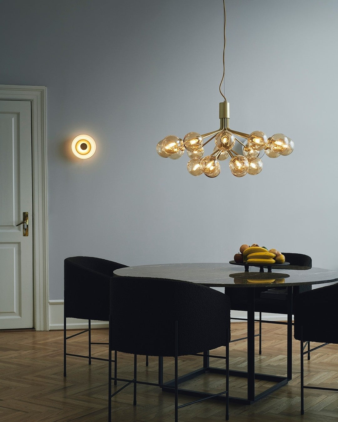 Socor Pendant Lamp Glass Globe Cluster Brass-Neutral Decor
