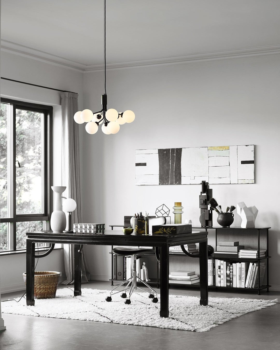 Socor Pendant Lamp Glass Globe Cluster Brass-Neutral Decor