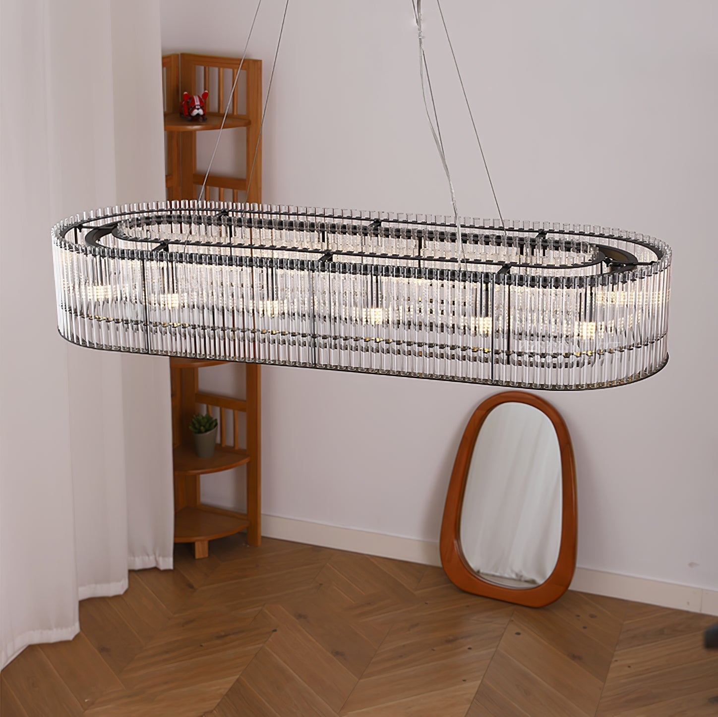 Acor Pendant Lamp Glass Tube Ring Modern Luxury-Neutral Decor