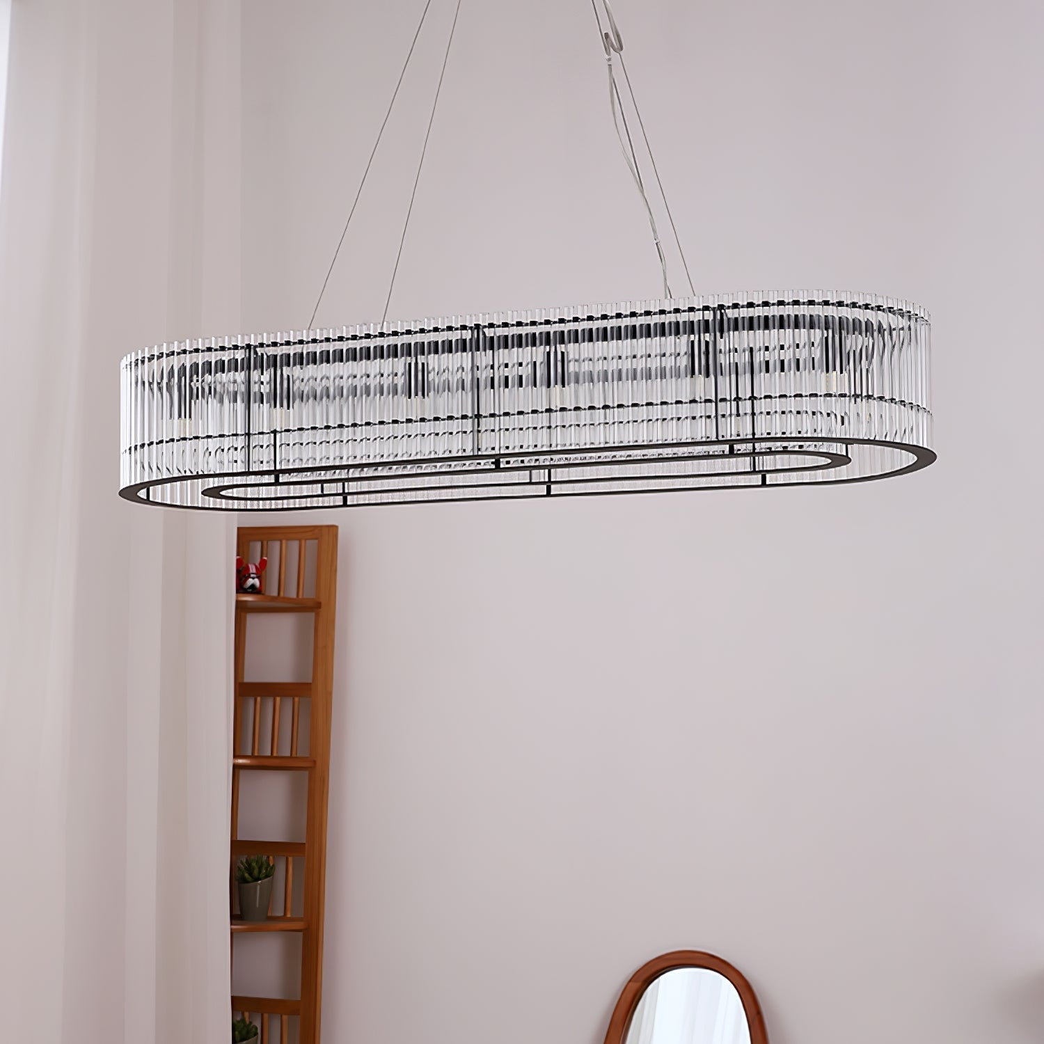 Acor Pendant Lamp Glass Tube Ring Modern Luxury-Neutral Decor