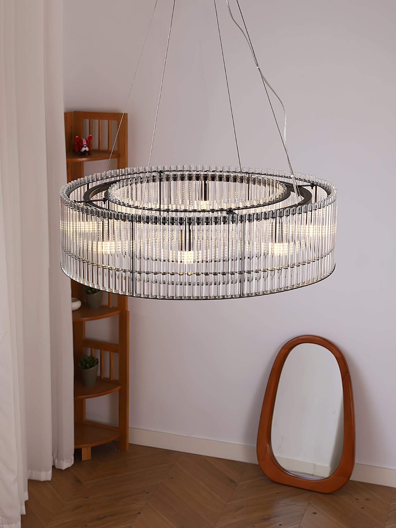 Acor Pendant Lamp Glass Tube Ring Modern Luxury-Neutral Decor