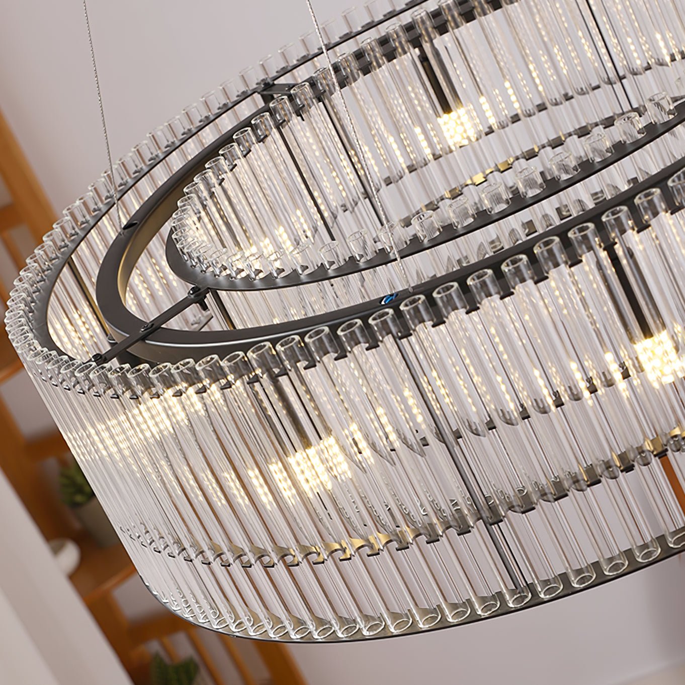 Acor Pendant Lamp Glass Tube Ring Modern Luxury-Neutral Decor