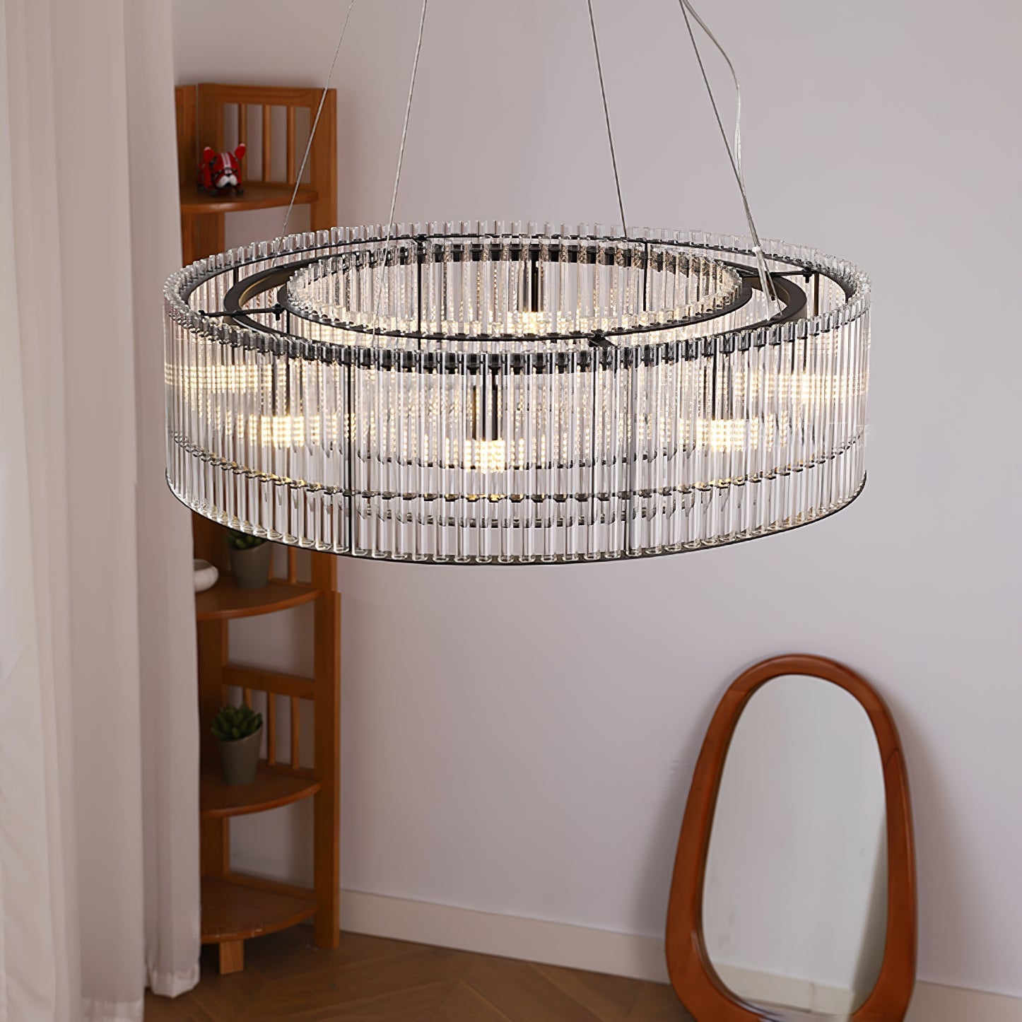 Acor Pendant Lamp Glass Tube Ring Modern Luxury-Neutral Decor