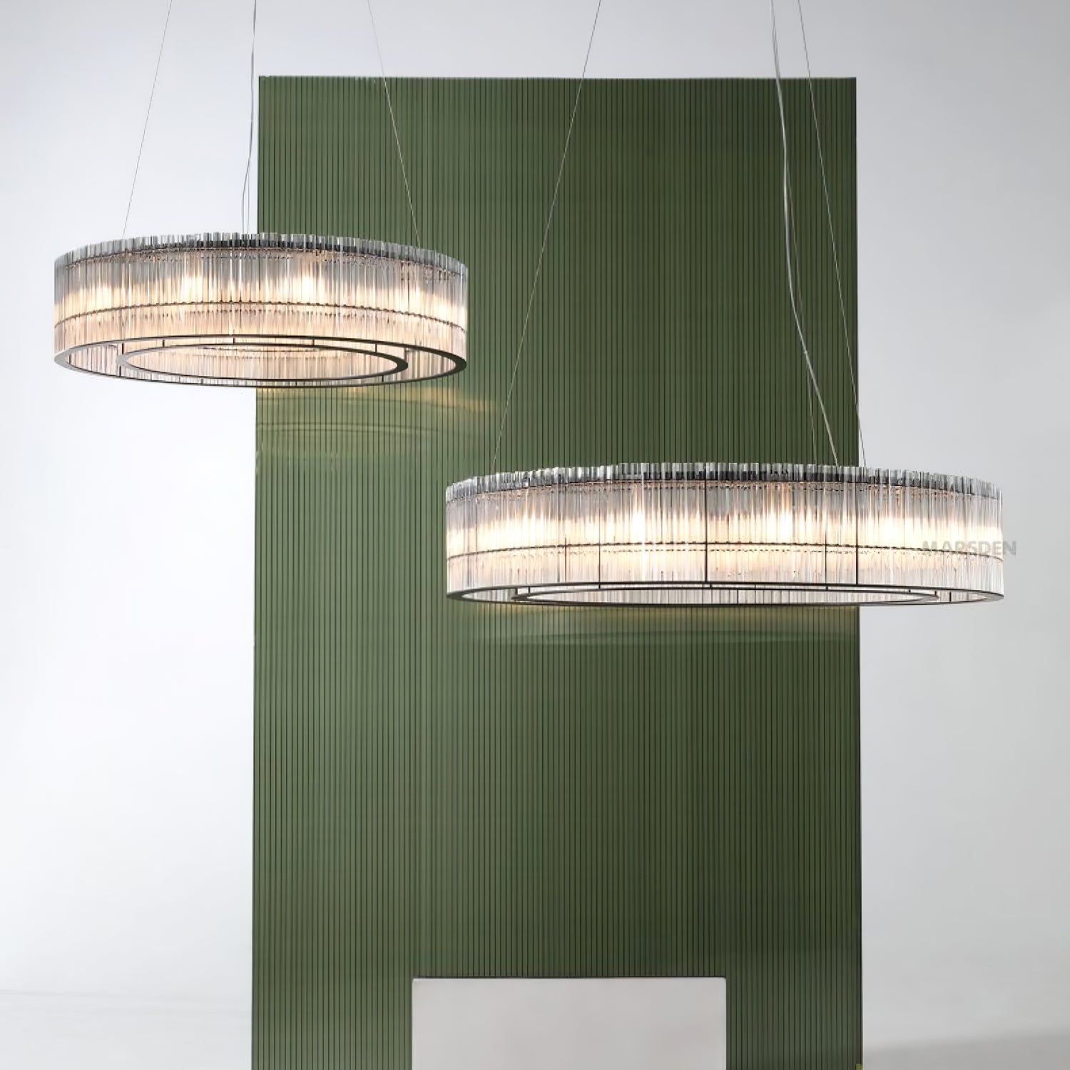 Acor Pendant Lamp Glass Tube Ring Modern Luxury-Neutral Decor