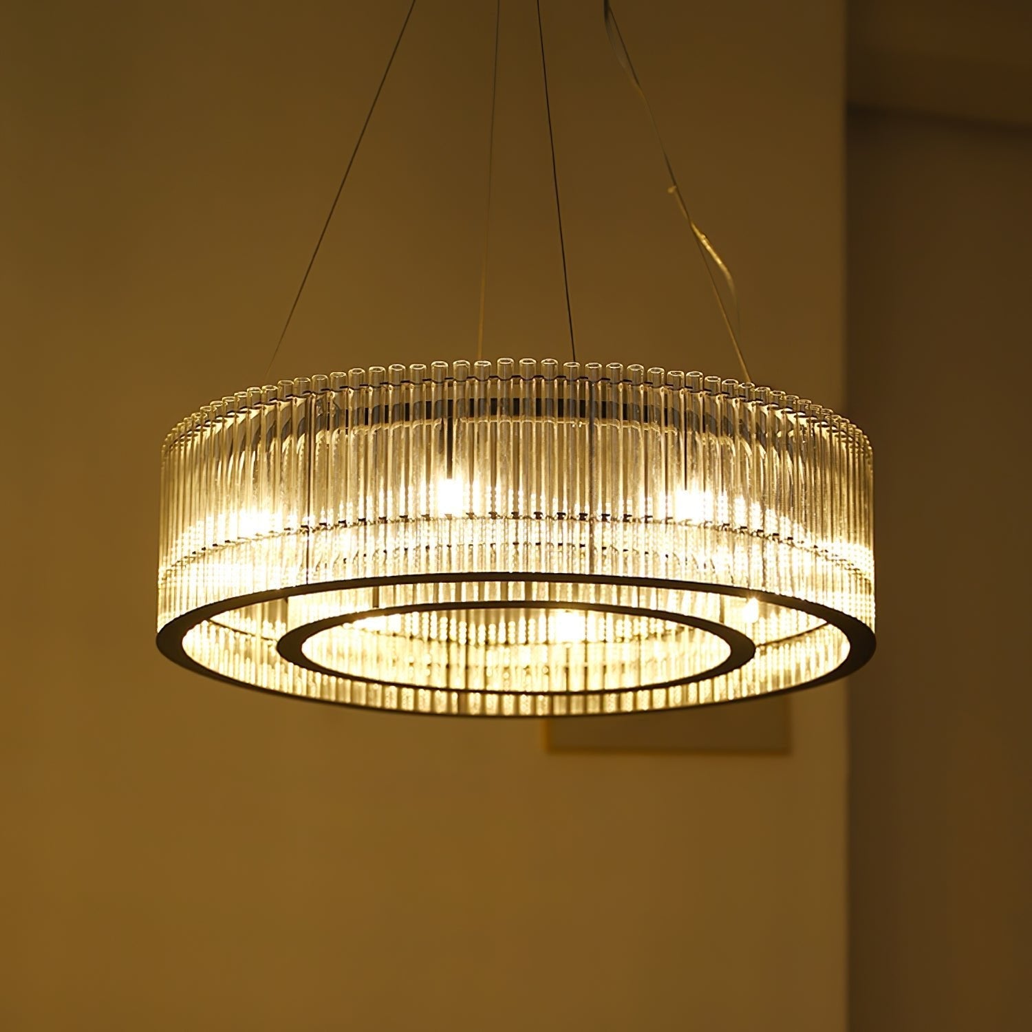 Acor Pendant Lamp Glass Tube Ring Modern Luxury-Neutral Decor
