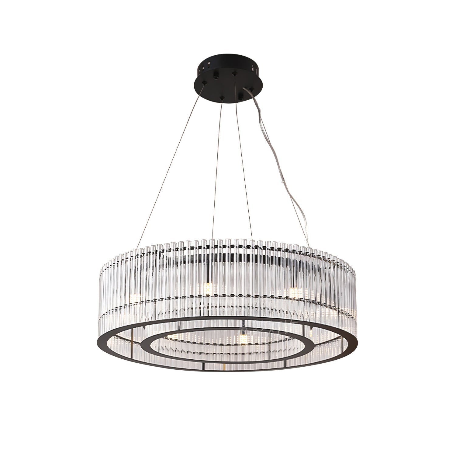 Acor Pendant Lamp Glass Tube Ring Modern Luxury-Neutral Decor