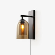 Divi Nordic Art Tubular Plug-in Glass Wall Lamp-Neutral Decor