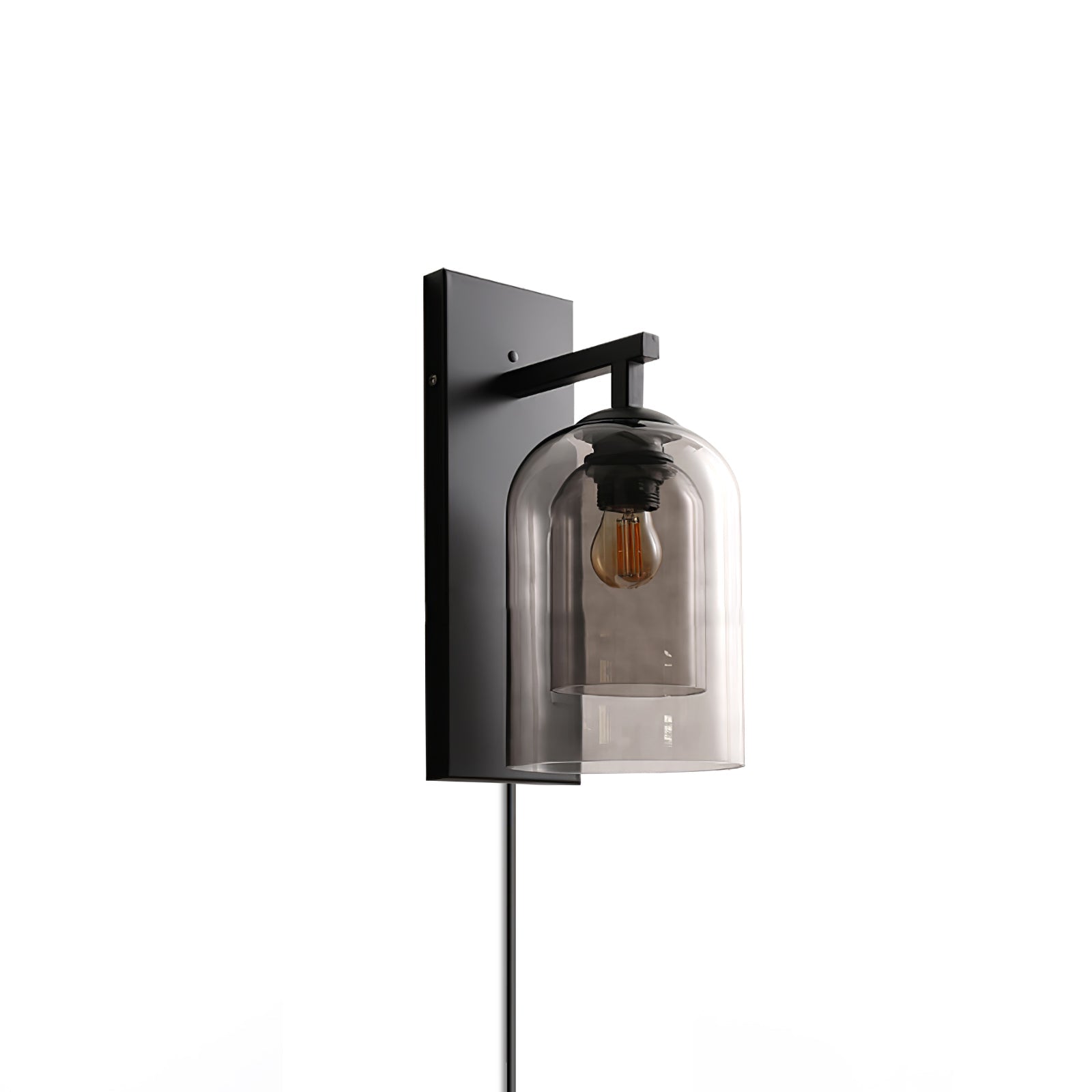 Divi Nordic Art Tubular Plug-in Glass Wall Lamp-Neutral Decor