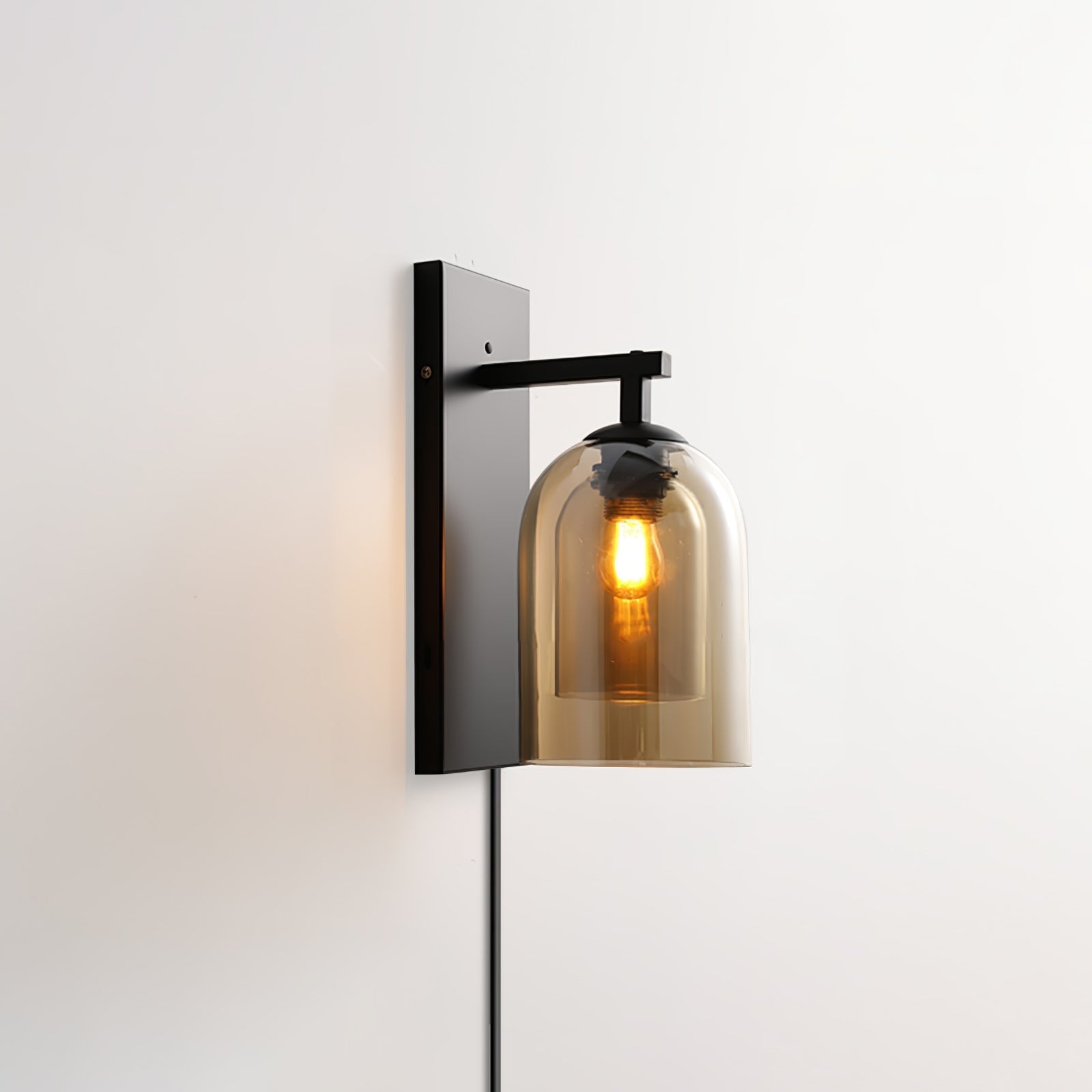 Divi Nordic Art Tubular Plug-in Glass Wall Lamp-Neutral Decor