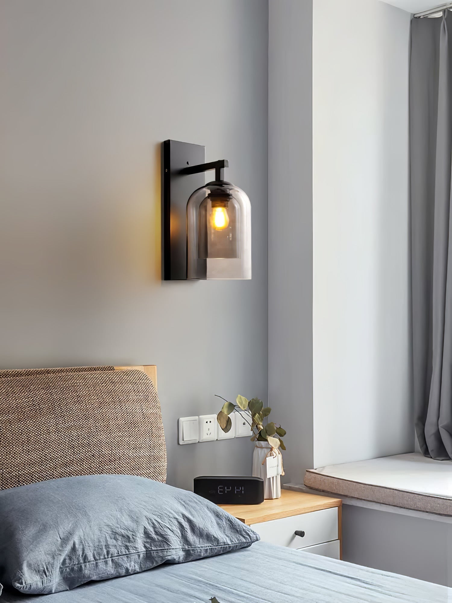 Xalen Premium Nordic Art Tubular Glass Wall Lamp-Neutral Decor