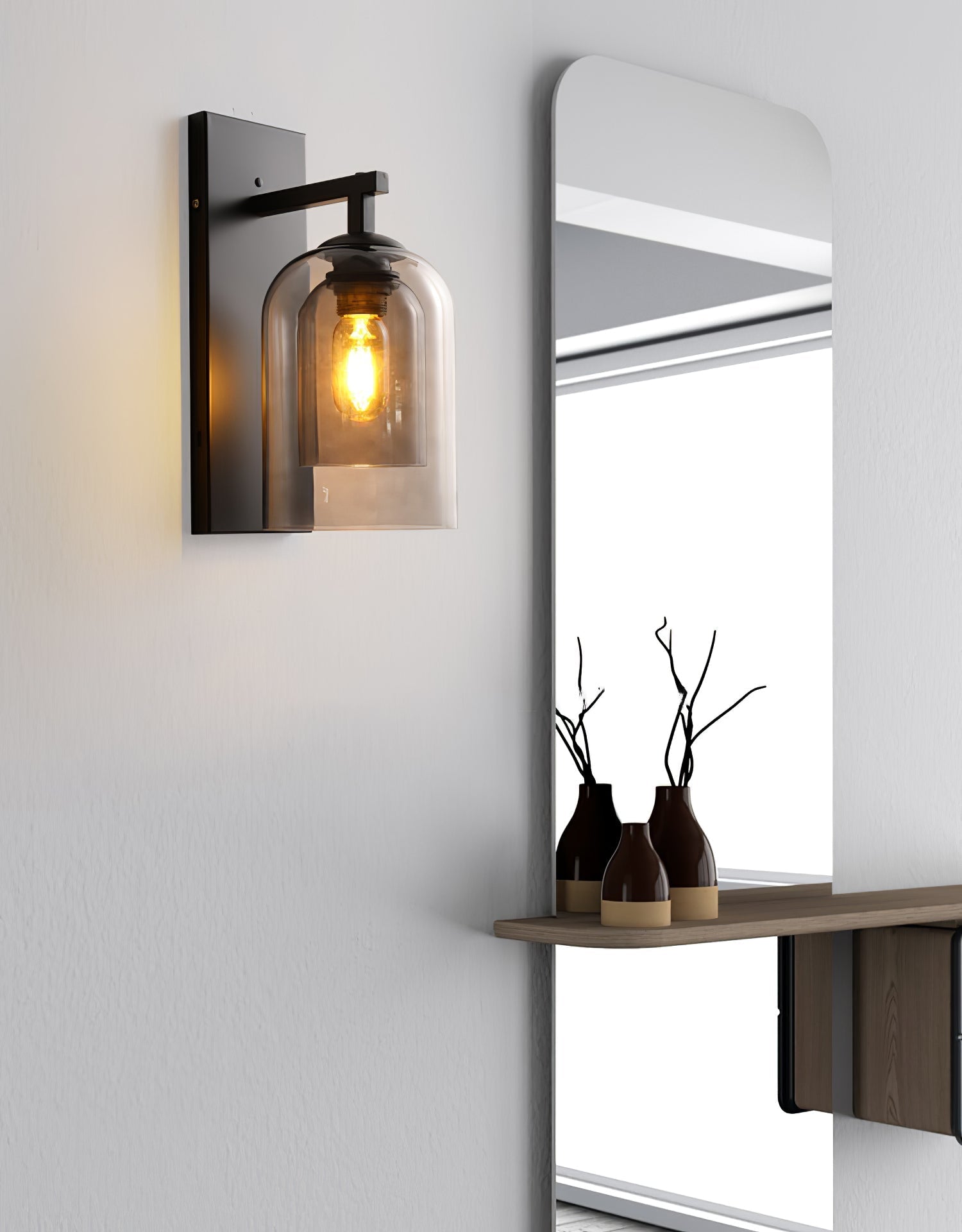 Xalen Premium Nordic Art Tubular Glass Wall Lamp-Neutral Decor