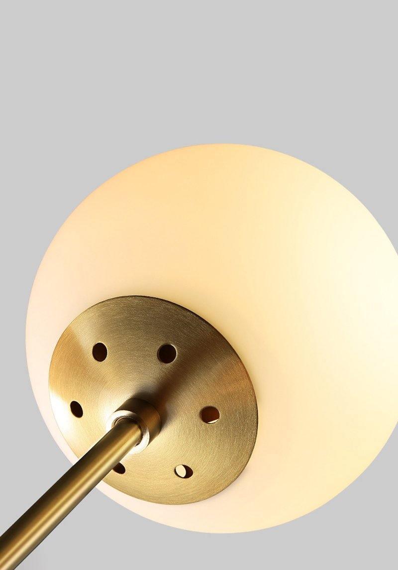 Eshlen Chandelier Brass Opal Glass-Neutral Decor