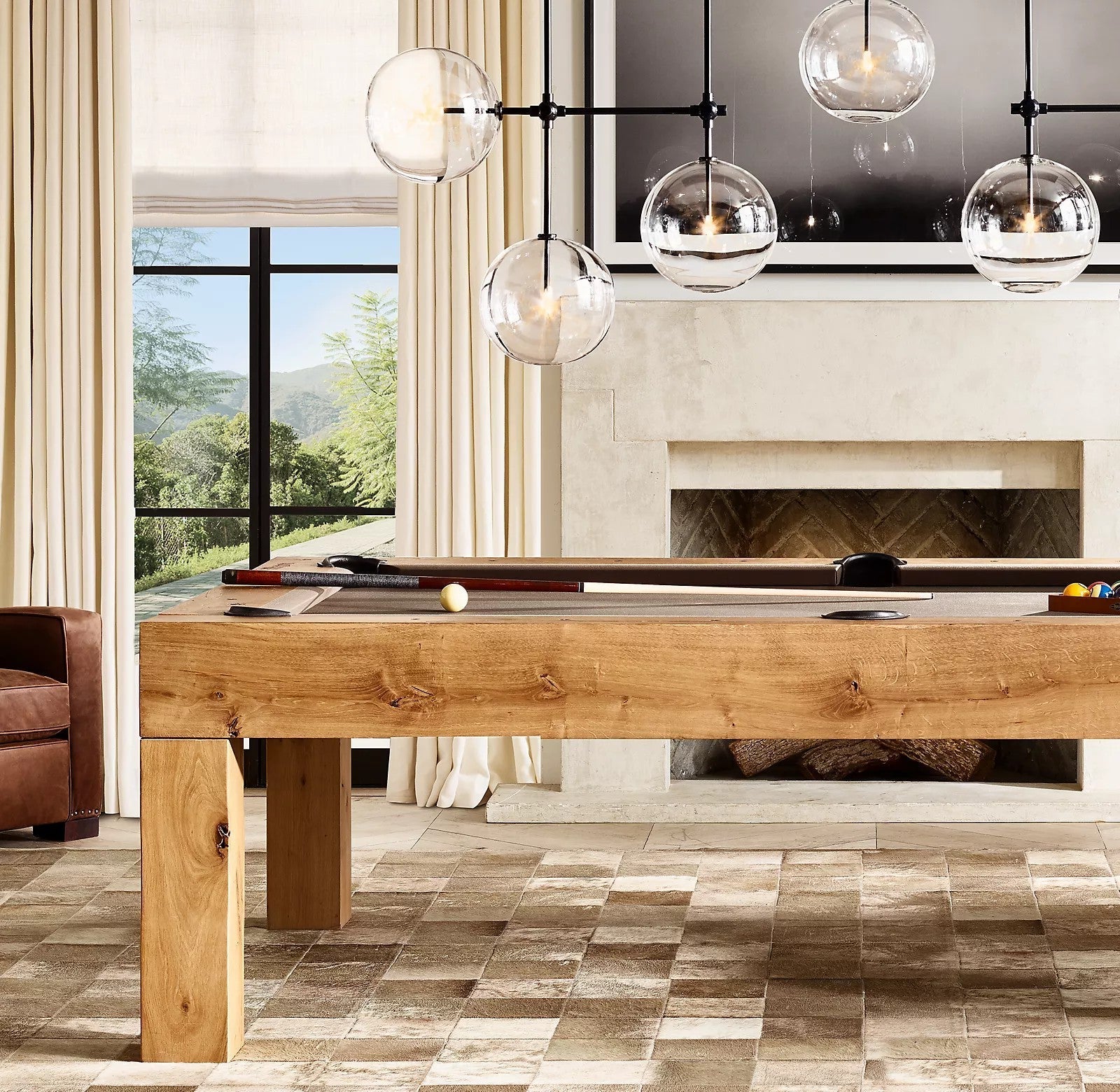 Orbit Contemporary Glass Chandelier-Neutral Decor
