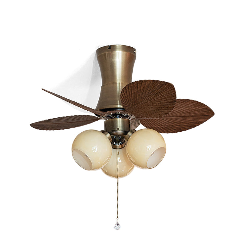 Full view of the Glauk Ceiling Fan Light showcasing its 32-inch diameter.