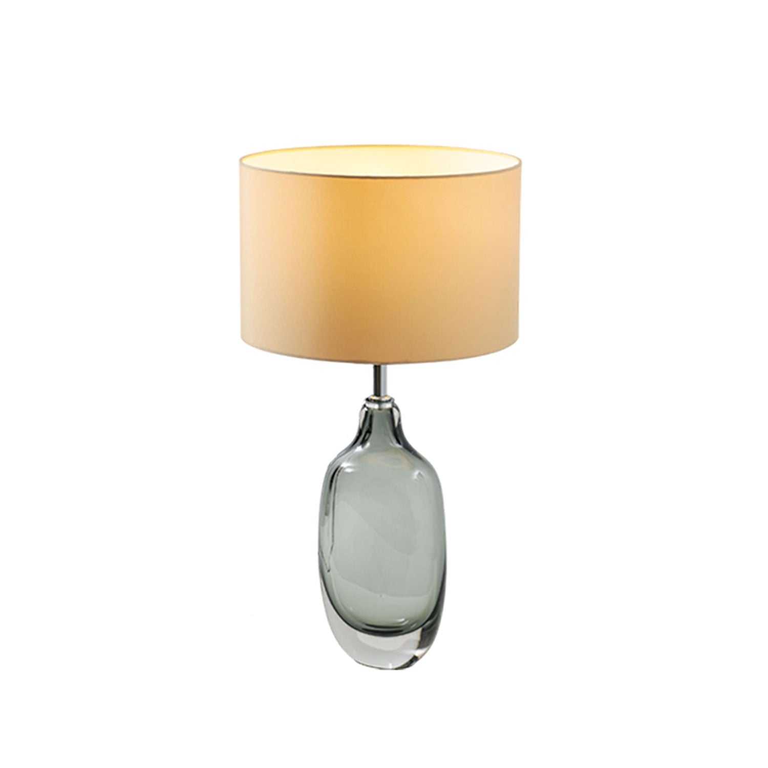 Glazed Crystal Table Lamp-Neutral Decor