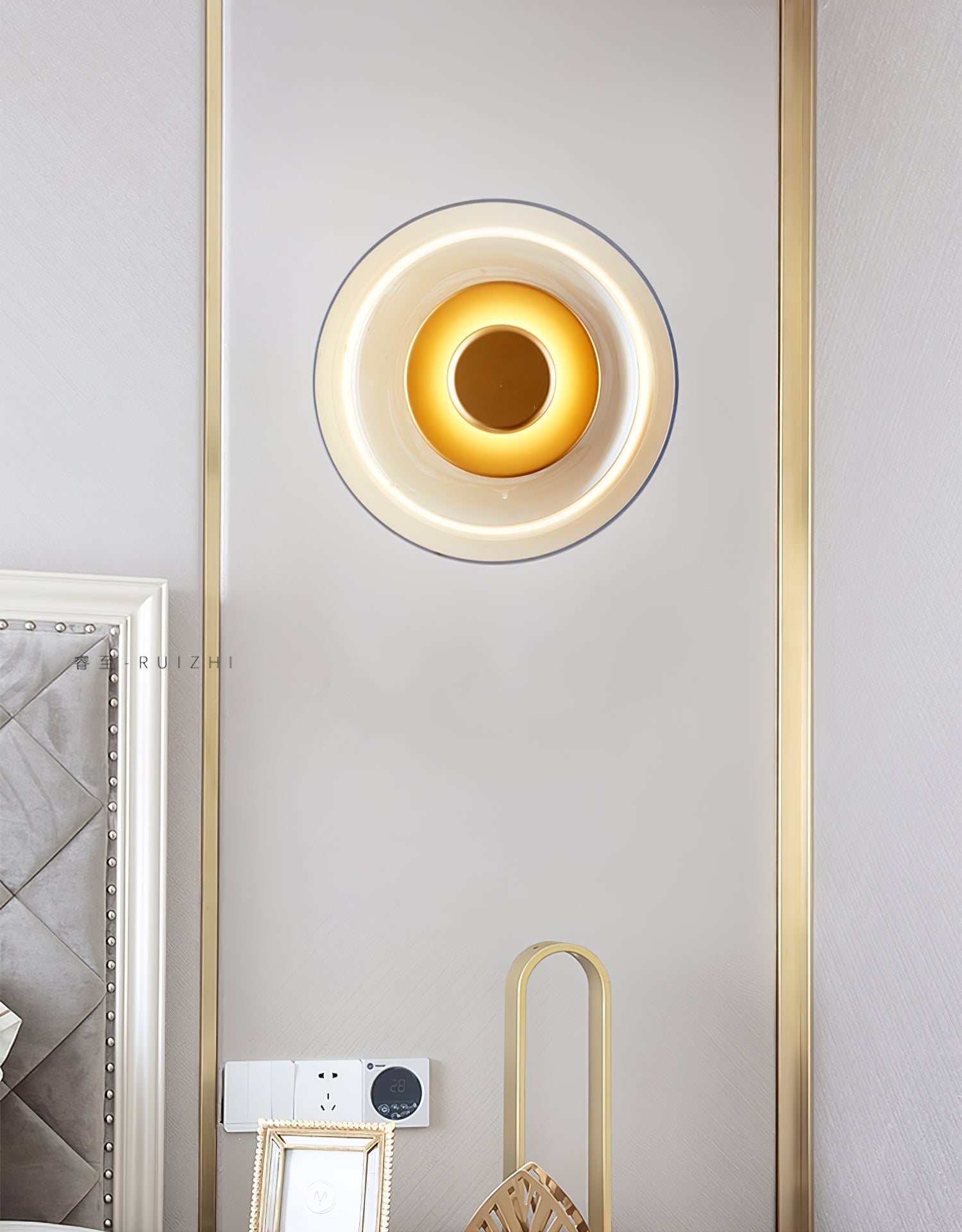 Lomino Premium Nordic Art Glass Wall Light-Neutral Decor