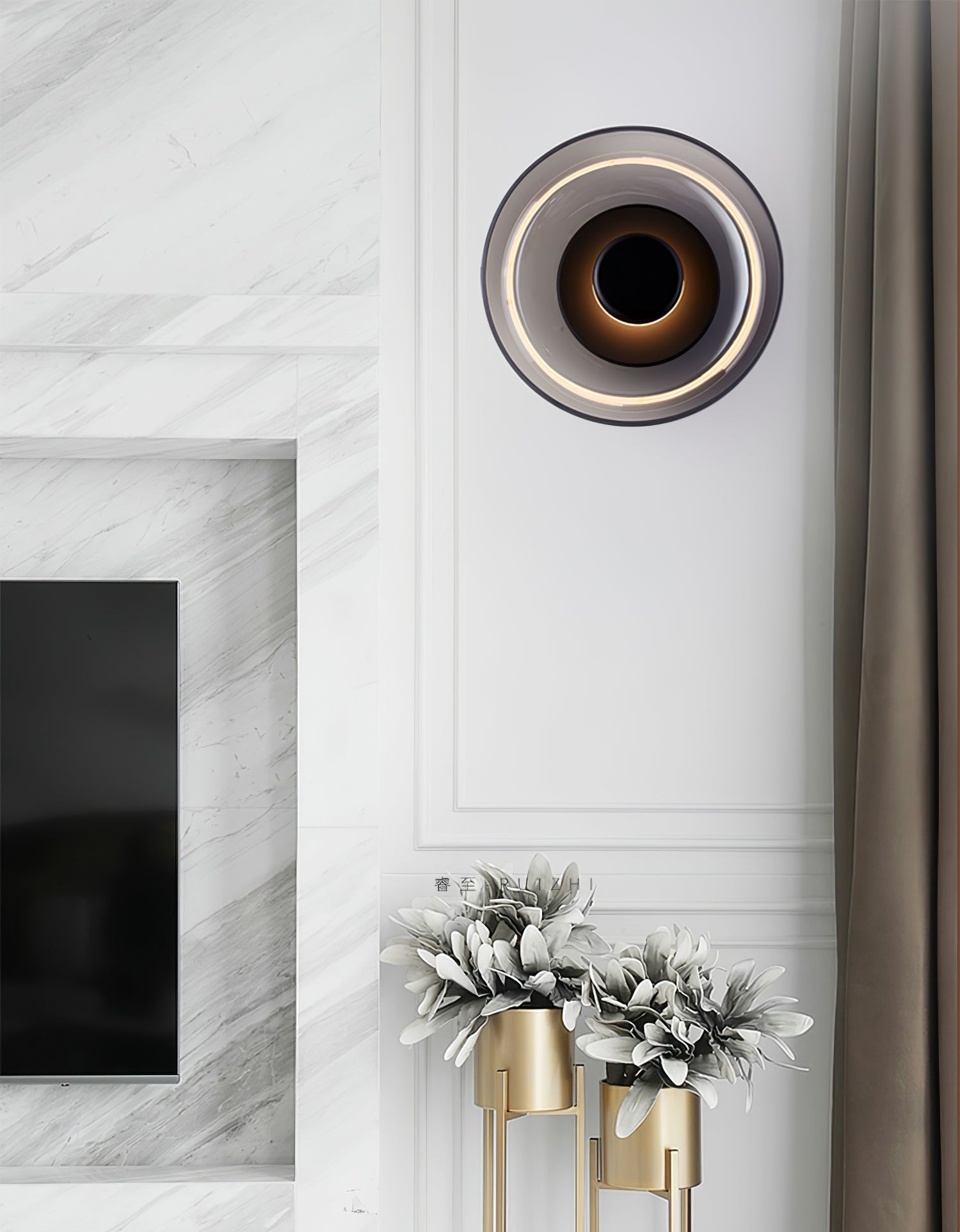 Lomino Premium Nordic Art Glass Wall Light-Neutral Decor