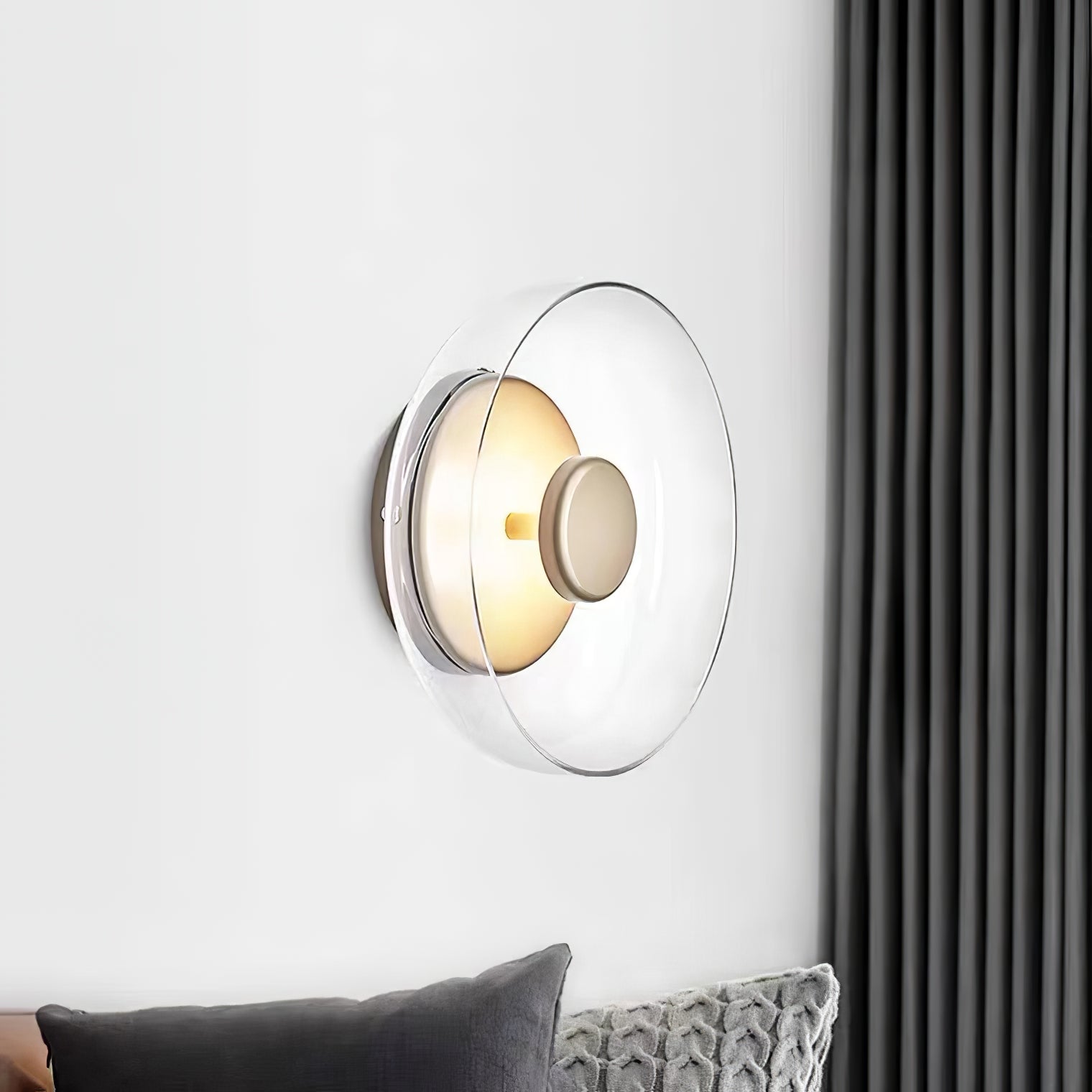 Lomino Premium Nordic Art Glass Wall Light-Neutral Decor