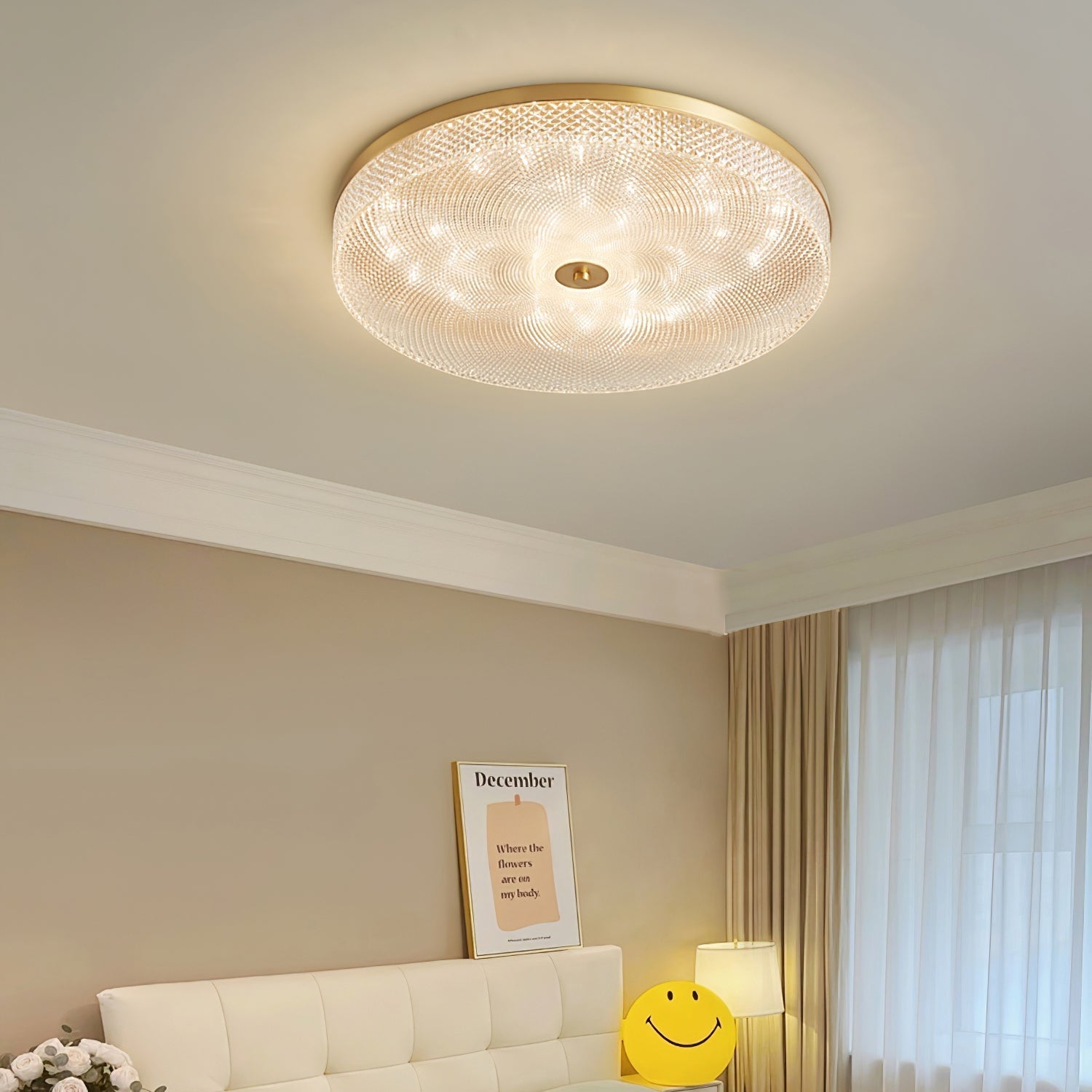 Ovelion Modern Minimalist Striped Ceiling Light-Neutral Decor