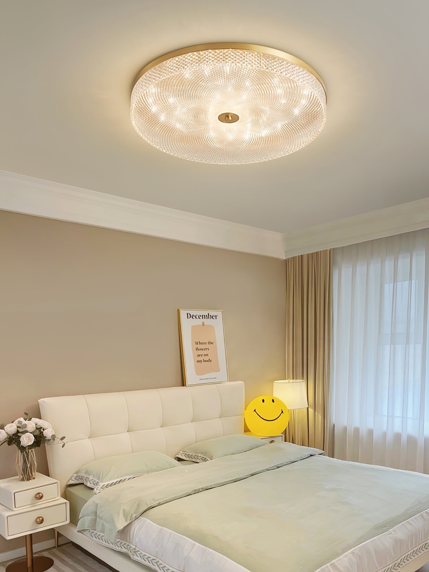 Ovelion Modern Minimalist Striped Ceiling Light-Neutral Decor