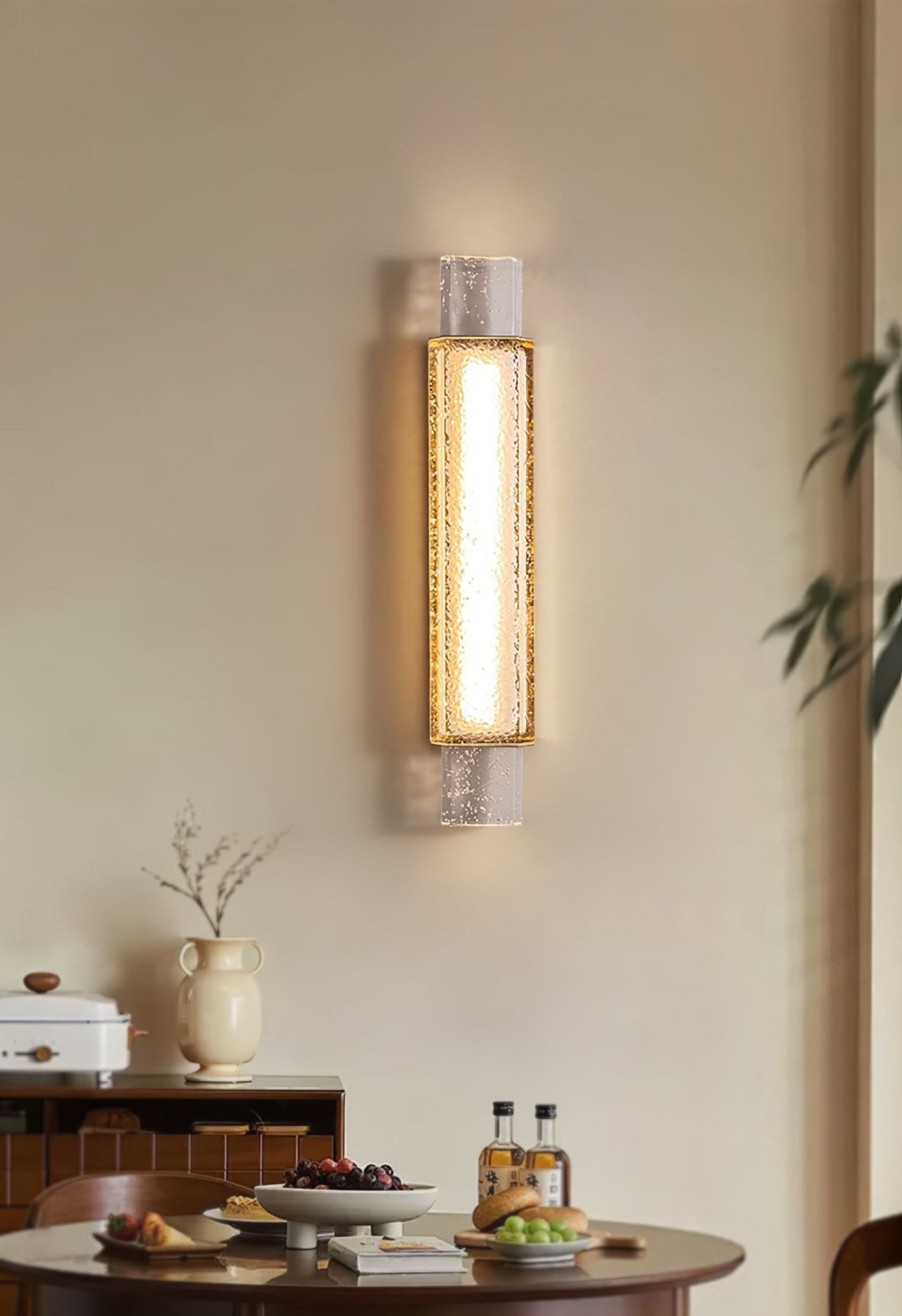 Glimmering Wall Sconce-Neutral Decor