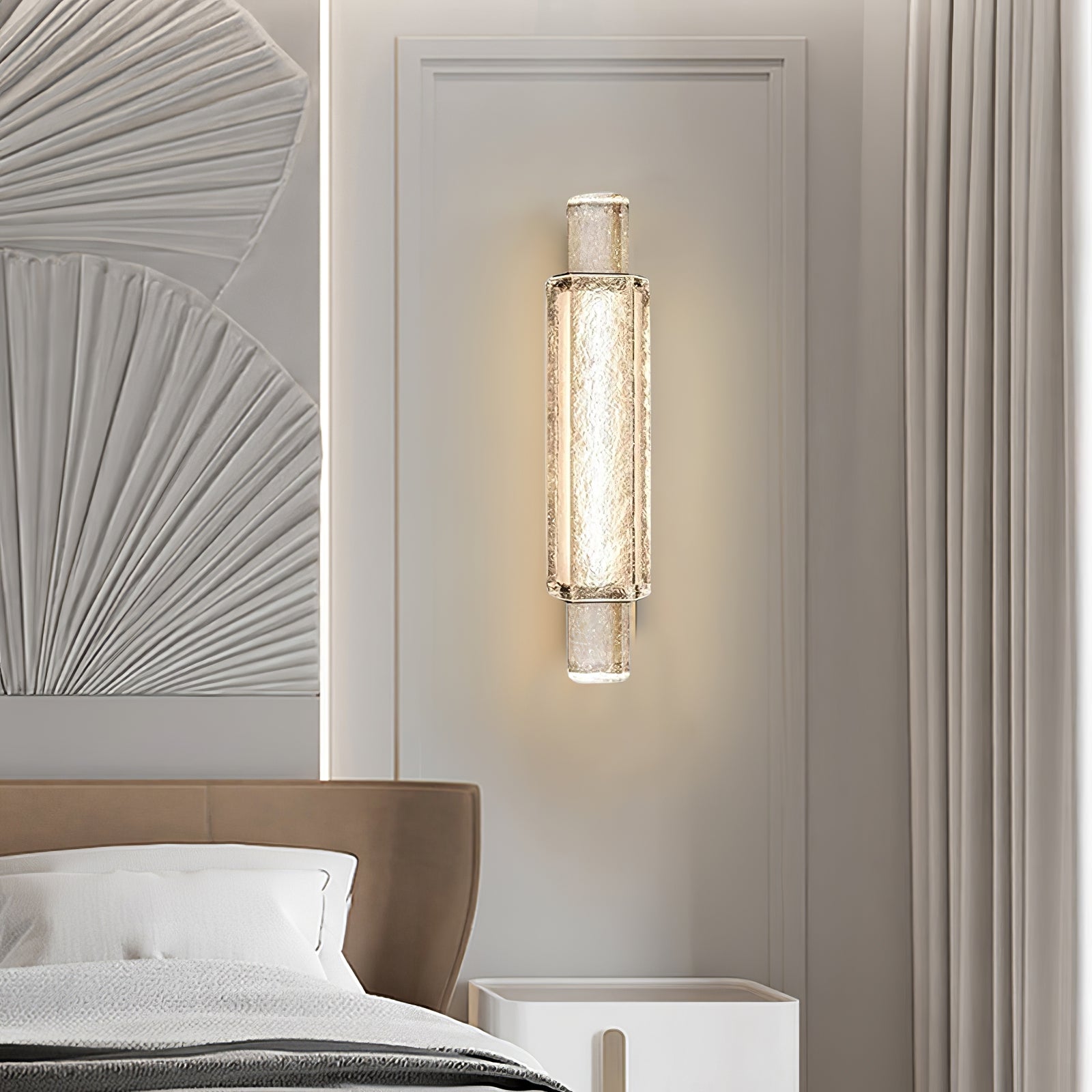 Glimmering Wall Sconce-Neutral Decor