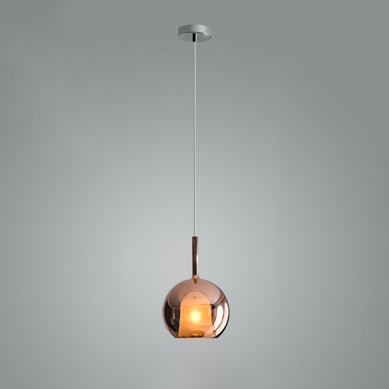 Lustra Pendant Lamp Smoked Glass Round-Neutral Decor