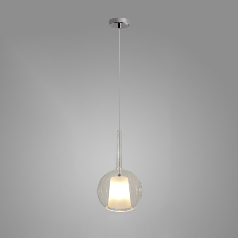 Lustra Pendant Lamp Smoked Glass Round-Neutral Decor