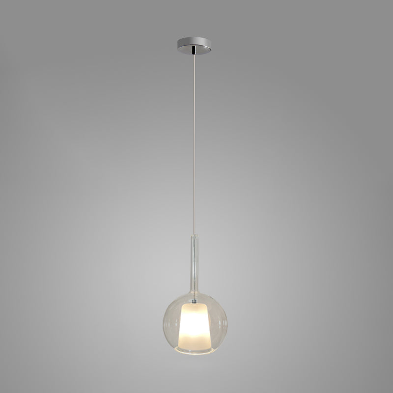 Lustra Pendant Lamp Smoked Glass Round-Neutral Decor