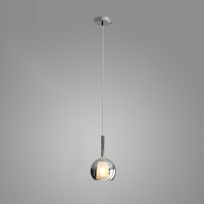Lustra Pendant Lamp Smoked Glass Round-Neutral Decor
