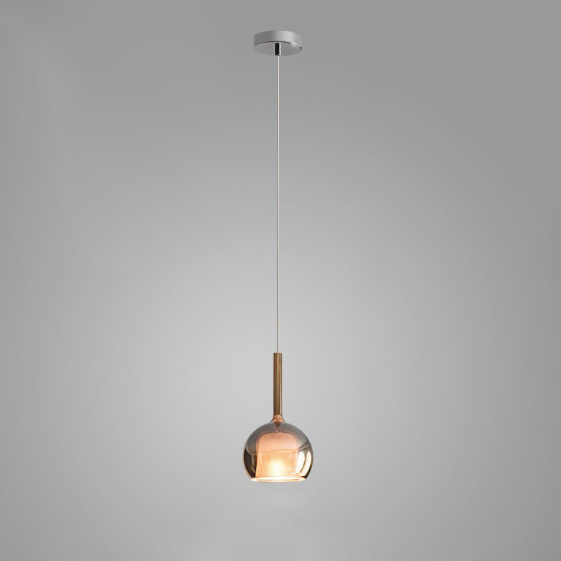 Lustra Pendant Lamp Smoked Glass Round-Neutral Decor
