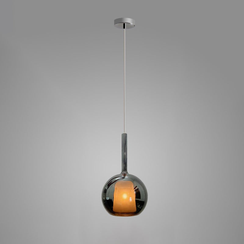 Lustra Pendant Lamp Smoked Glass Round-Neutral Decor