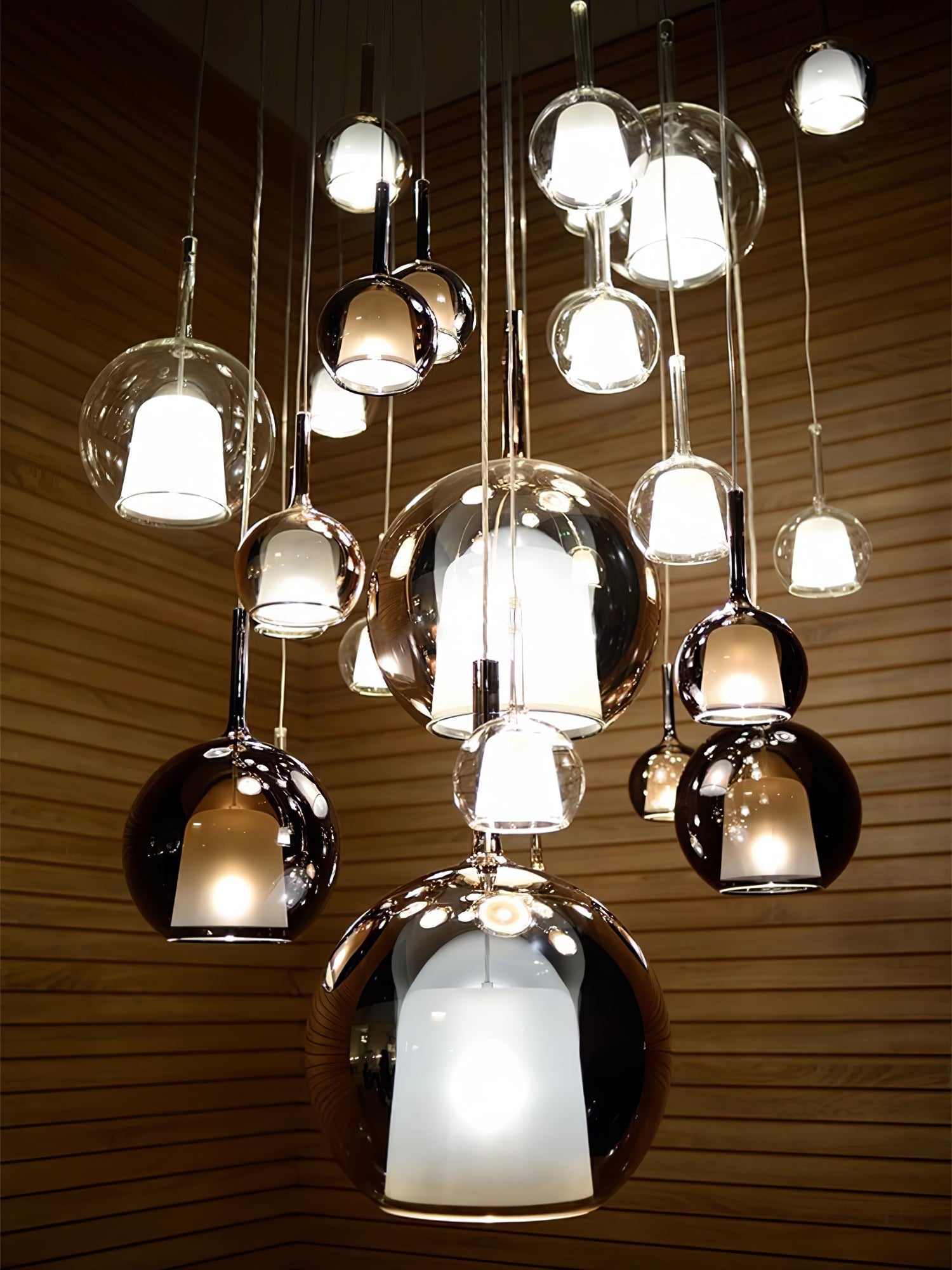 Lustra Pendant Lamp Smoked Glass Round-Neutral Decor