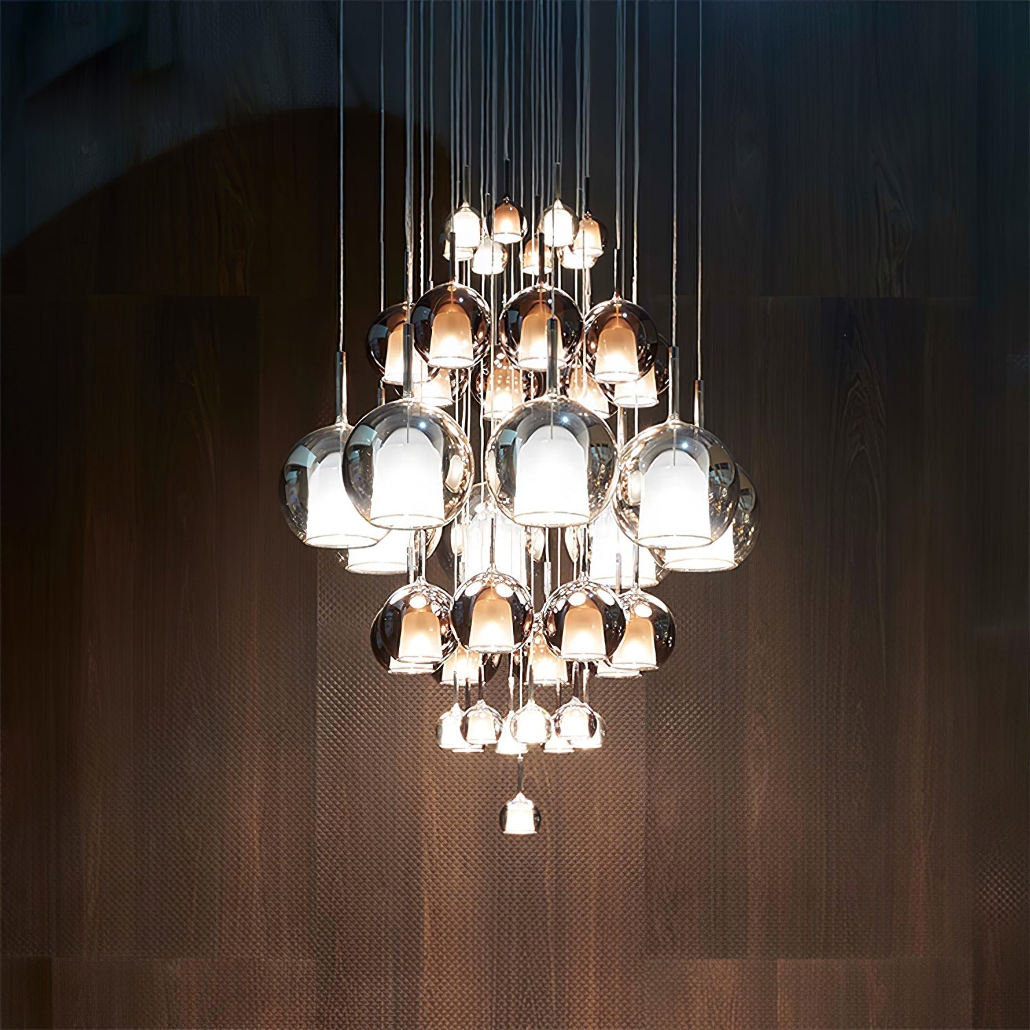 Lustra Pendant Lamp Smoked Glass Round-Neutral Decor